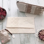 ＊ brさまご依頼品＊ 大人可愛い♡ナチュラルリネンの布小物 3点set ＊