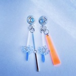 ピアス3WAY〜Neon Orange× Blue× White