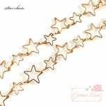 真鍮製デザインチェーン スター 1m /星/ネックレス/ブレスレットC73