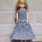 【期間限定お試し価格‼︎送無】リカちゃん　服　サマーツーピース　ハンドメイド