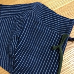 しじらチェックとさらしガーゼ de 大人用立体マスク2点セット　男性向け
