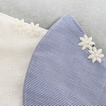 お花レースインナーマスク2点セット(新色ブルー)