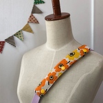 水筒ショルダー肩紐カバー  北欧黄色系/生成り　再1