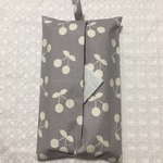 ボックスティッシュカバー  北欧  さくらんぼ