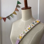 水筒ショルダー肩紐カバー 小花他黄色系/生成り