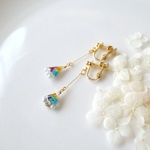 【SALE】小さなカラフルお花のピアス・イヤリング