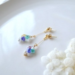 【SALE】小さなカラフルお花のピアス・イヤリング
