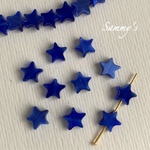 キャッツアイ 星 スタービーズ ブルー 7mm 20個set