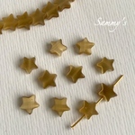 キャッツアイ 星 スタービーズ ゴールド 7mm 20個set