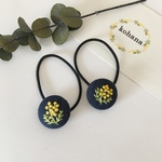 【数量限定】ミモザ　ヘアゴム set【極小1.8cm】