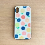 フラワーのガラススマホケース