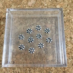 10個入り カレンシルバー  小さい お花パーツ 通し穴 4mm チェンマイパーツ カレン族 no.119