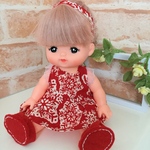 メルちゃん服3点セット【レッド】