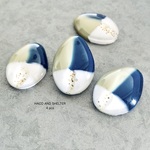 ４pcs★bi-color drop cabochon（くすみ バイカラー レジンカボション）