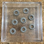 8個セット カレンシルバー  ねじり ドーナツ パーツ 8mm チェンマイパーツ カレン族 no.127