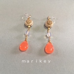 【送料無料】天然石のイヤリング　09