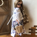 リカちゃん服＊レースのポンチョ