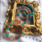 再販 光る！【1連25コセット】JIRI＊IVANA#czech beads#チェコビーズ　sea grass rondel 9×6㎜　mix assort