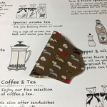 仮置きマスクケース立体用   並んだねこ(ブラウン)