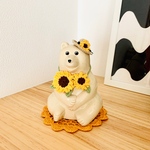 【再販】しろくま貯金箱    夏のひまわりコーデ2点セット