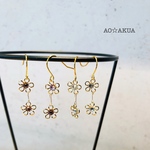 小さなゴールド小花ピアス＊