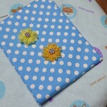 ＱTシュシュ(水色ドット)