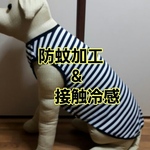 大型犬服防蚊加工&接触冷感生地使用ネイビー