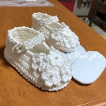 オリジナル インソール付きフラワーベビーシューズ(再,,.再販)
