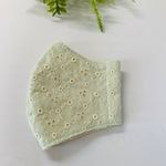 選べる裏地#接触冷感#【レース☆レディースサイズ】立体マスク /ミントグリーン