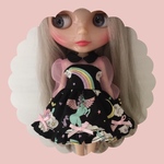 シースルーユニコーンワンピース♡Black