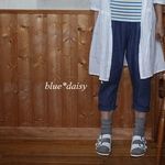 【再】　麻サルエルパンツ