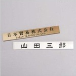 アクリル表札 40mm×280mm 両面テープ付 サイズ変更可能 印影確認無料 銀 金 事務所 会社 玄関 ドア マンション アパート ポスト