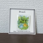 専用 小鳥と植物＊ブローチ