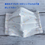 夏マスク　受注制作　ホーミーコレクションパステルカラー　プリーツマスク大人用　ハンドメイド
