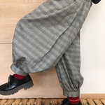 newサーカスパンツ☆ボールパンツ☆ゆったりバルーンパンツ★グレンチェック