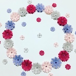 お花シール❁︎スワロフスキー❁︎40枚❁︎Sparkle Flower