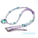 Fluorite.天然石フローライトグラデーションネックレス