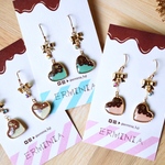 ハートのチョコピアス＊イヤリング