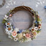  Jolie botanique＜Margaret＞＊受注制作＊ハーフムーンリース＊プリザーブドフラワー＊お花＊ギフト＊結婚祝い＊新築祝い＊お誕生日祝い＊ウェディング