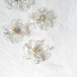 4pcs フラワータッセル 花びら オーロラ