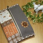 【送料無料】ティッシュ＆マスクケース☆小鳥パッチ②