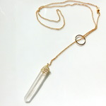 crystal point necklace
