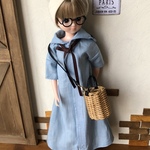 リカちゃん服＊セーラーカラーシンプルワンピース