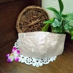 (再販6)  夏  ししゅうリネンとダブルガーゼ    大人用マスク     フィルターポケットつき(改良版)
