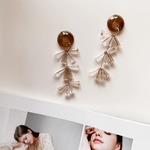 【20日限定sale】クリア×べっ甲　ピアス/イヤリング