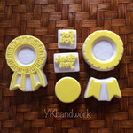 組み合わせて楽しい！多色捺しロゼットはんこ