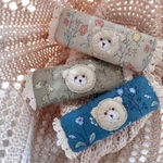 【受注生産】スクエア花柄テディ🐻pin