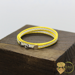 [送料無料]  二重巻きの組紐ブレスレット