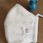 刺繍マスク　可愛いマスク　おしゃれマスク　綺麗マスク　お花マスク