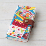  iPhone15シリーズSE3対応 cute❤︎な駄菓子屋さん　ブルー系　手帳型スマホケース iPhoneSE3/14/13/12/11Android